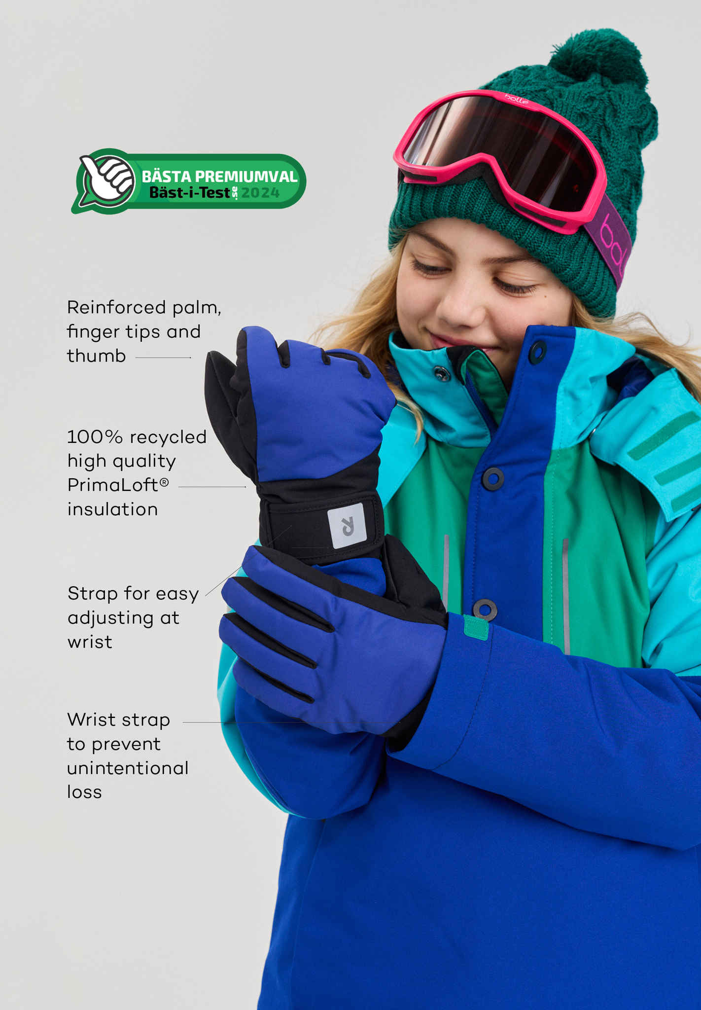 Kids' waterproof winter gloves Hanskas Skiwear
