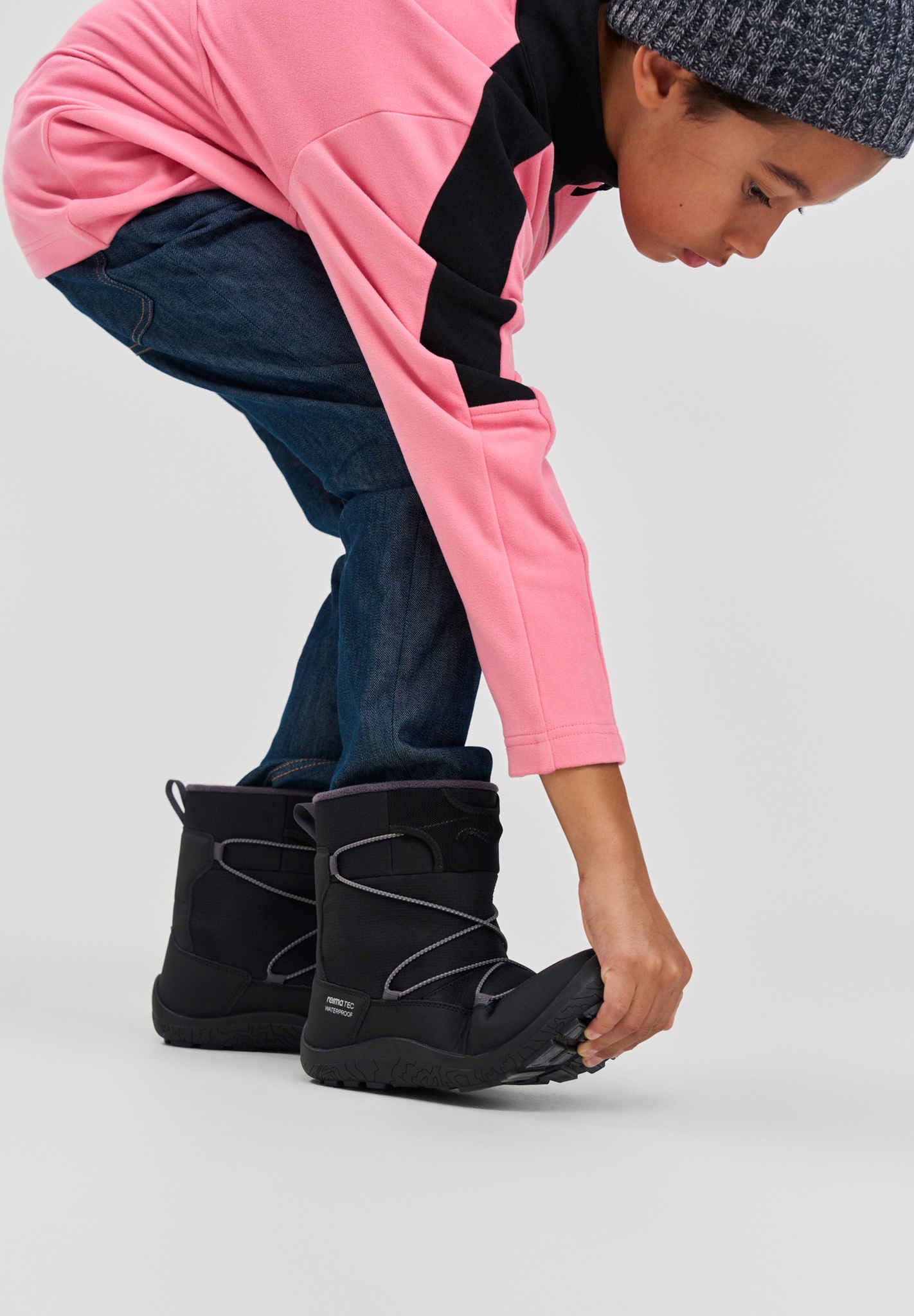 Kinder-Barfuß-Winterstiefel Ensilumi Junior Shoes 