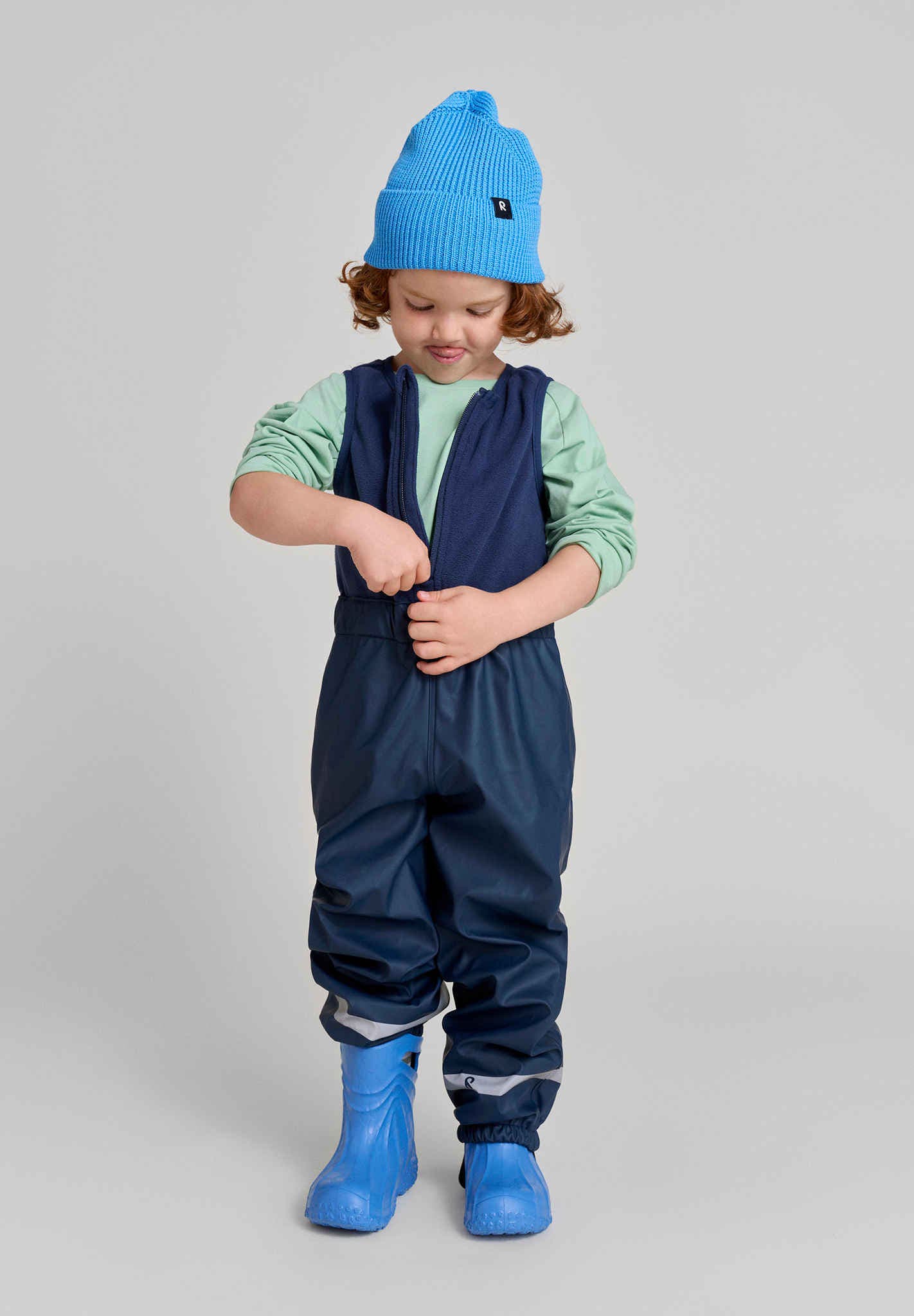 Kids' fleece lined rain bib Loiske Outerwear