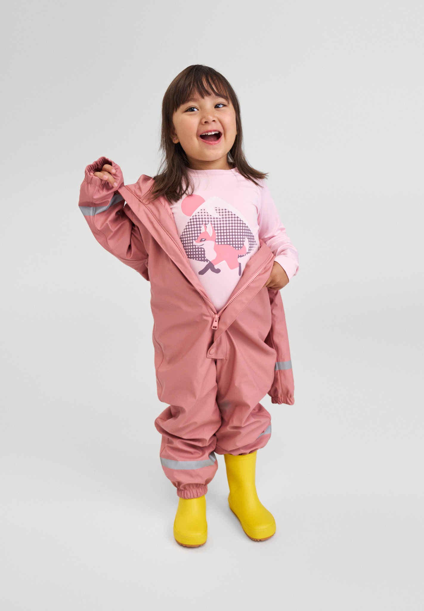 Leicht wattierter Regenoverall für Kinder von Rapakko 